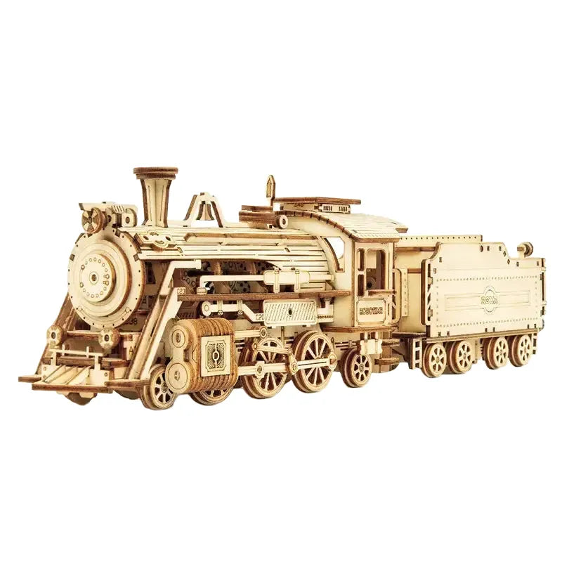 Robotime Rokr Wooden Puzzle Steam Train Kit — product view 1