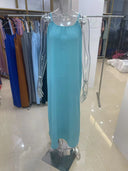 Women Strapless Backless Maxi Dress Sleepwear Loungewear Casual Loose Fit Summer