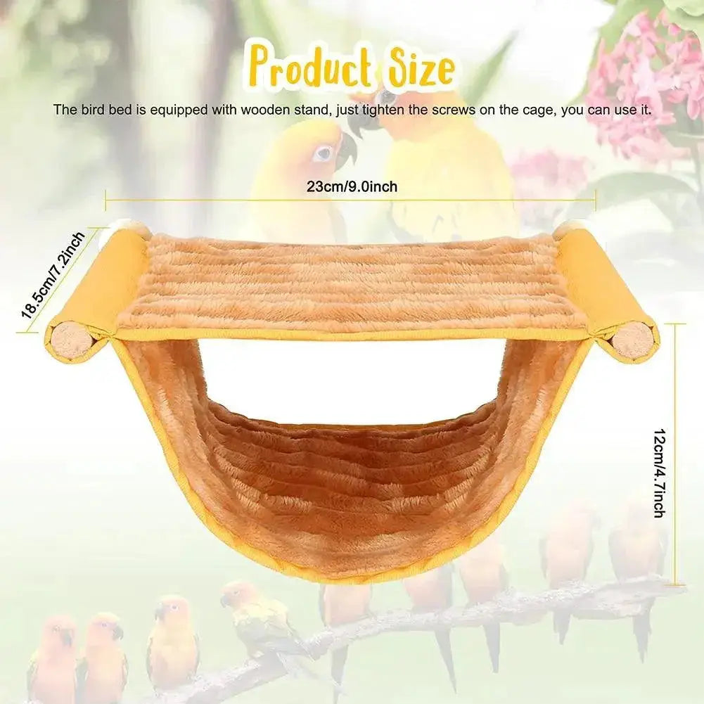 Pet Hammock Nest Bed For Parrots And Hamsters Cozy Washable
