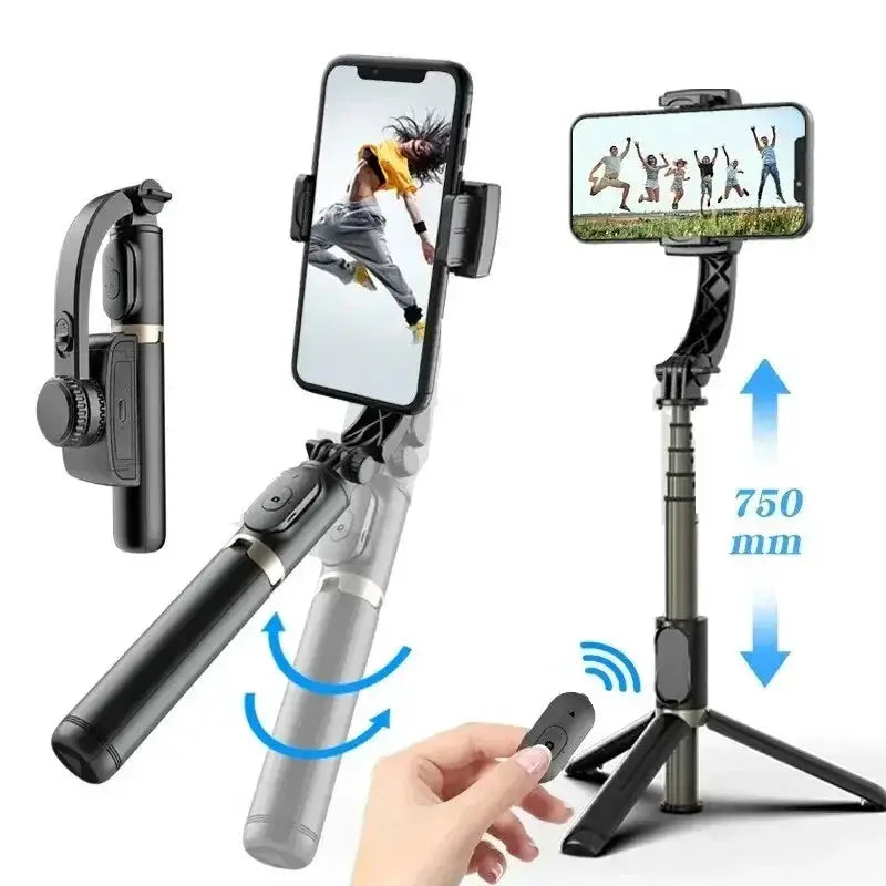 Q08 Mobile Holder Stabilizer Bluetooth Selfie Stick Gimbal