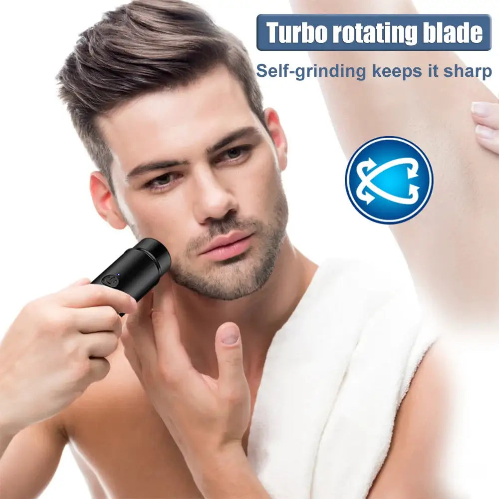 Mini Electric Shaver for Men Portable Electric Razor Beard Knife USB Charging Men's Face Beard Shaver Body Razor Hair Removal