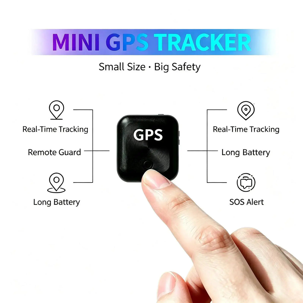 Hidden Mini GPS Tracker for Vehicles, Portable ‑Time Magnetic — product view 1