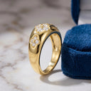 Moissanite Silver Engagement Ring