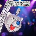 Iced Out Roaring Tiger Head