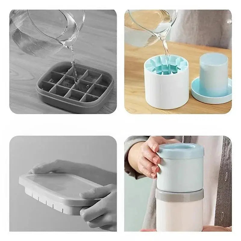 Eco Friendly Quick Freeze Silicone Ice Maker Mold for Drinks