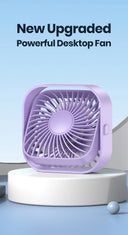 TOPK USB Portable Mini Fan 3 Speed 360°Rotatable Desk Fan