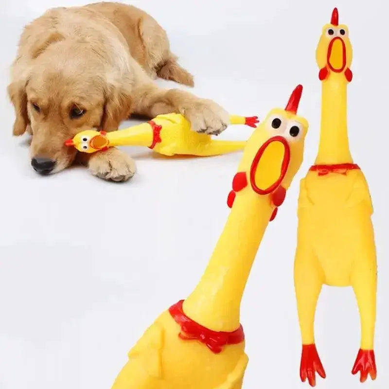Screaming Chicken Dog Toy Realistic Crow Sound Relief