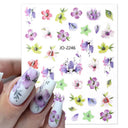 Succulent Blossom Nail Art Decals Blooming 3D Beauty Kit
