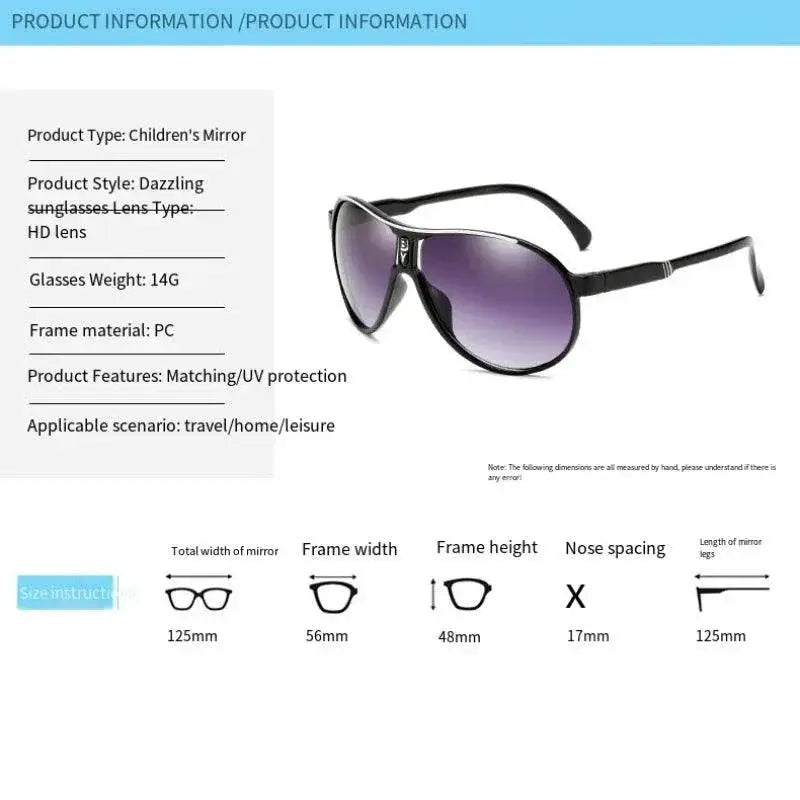 Kids UV400 Fashion Sunglasses Retro Shades For Summer