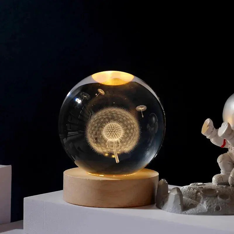 Moon Light Crystal Ball Galaxy Night Light Decor — product view 12