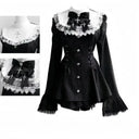 Elegant Gothic Lace Dress for Women Gala