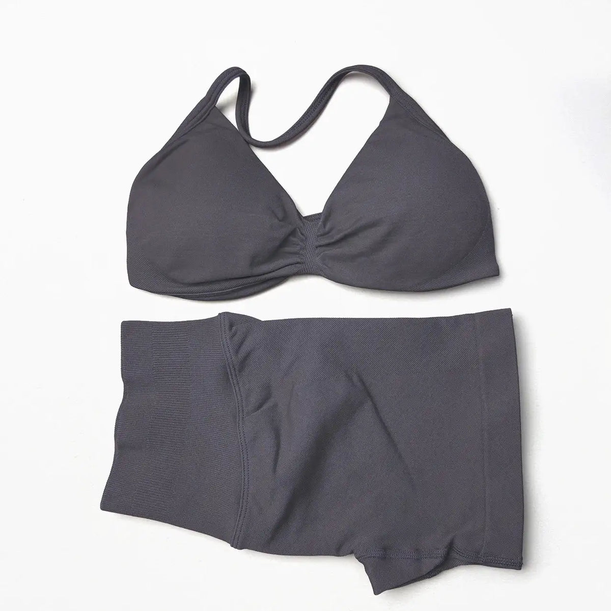 Seamless Yoga Set Women Strappy Bra High Waist — product view 15