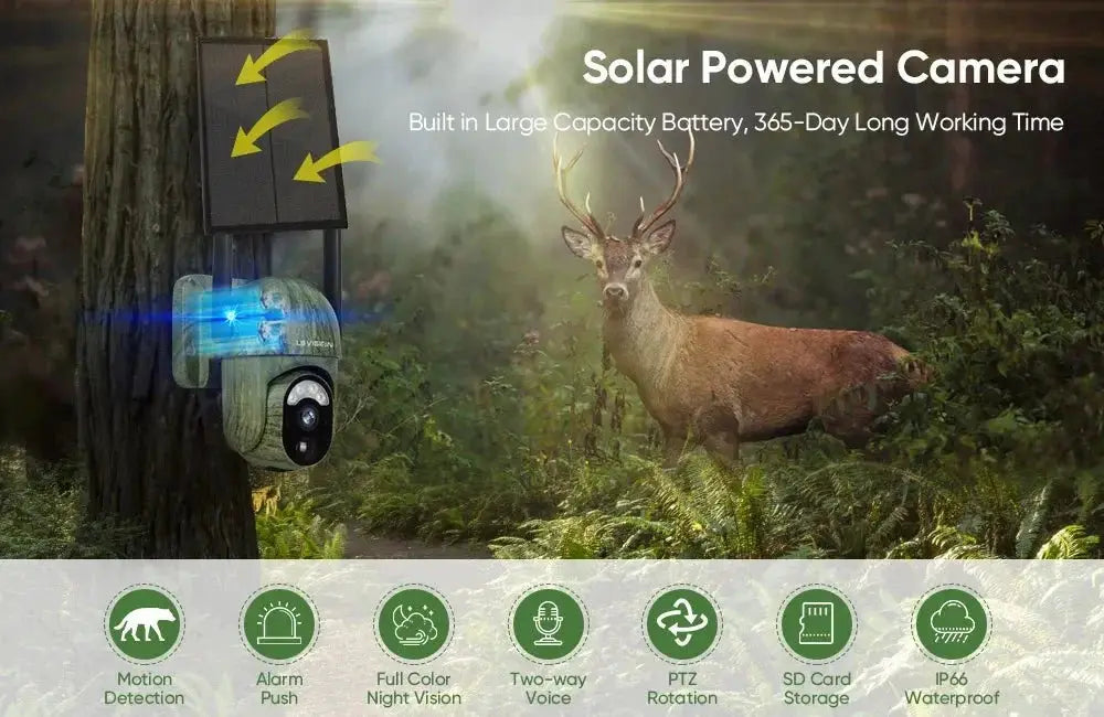 Solar Outdoor Camera for Home Security — product view 8