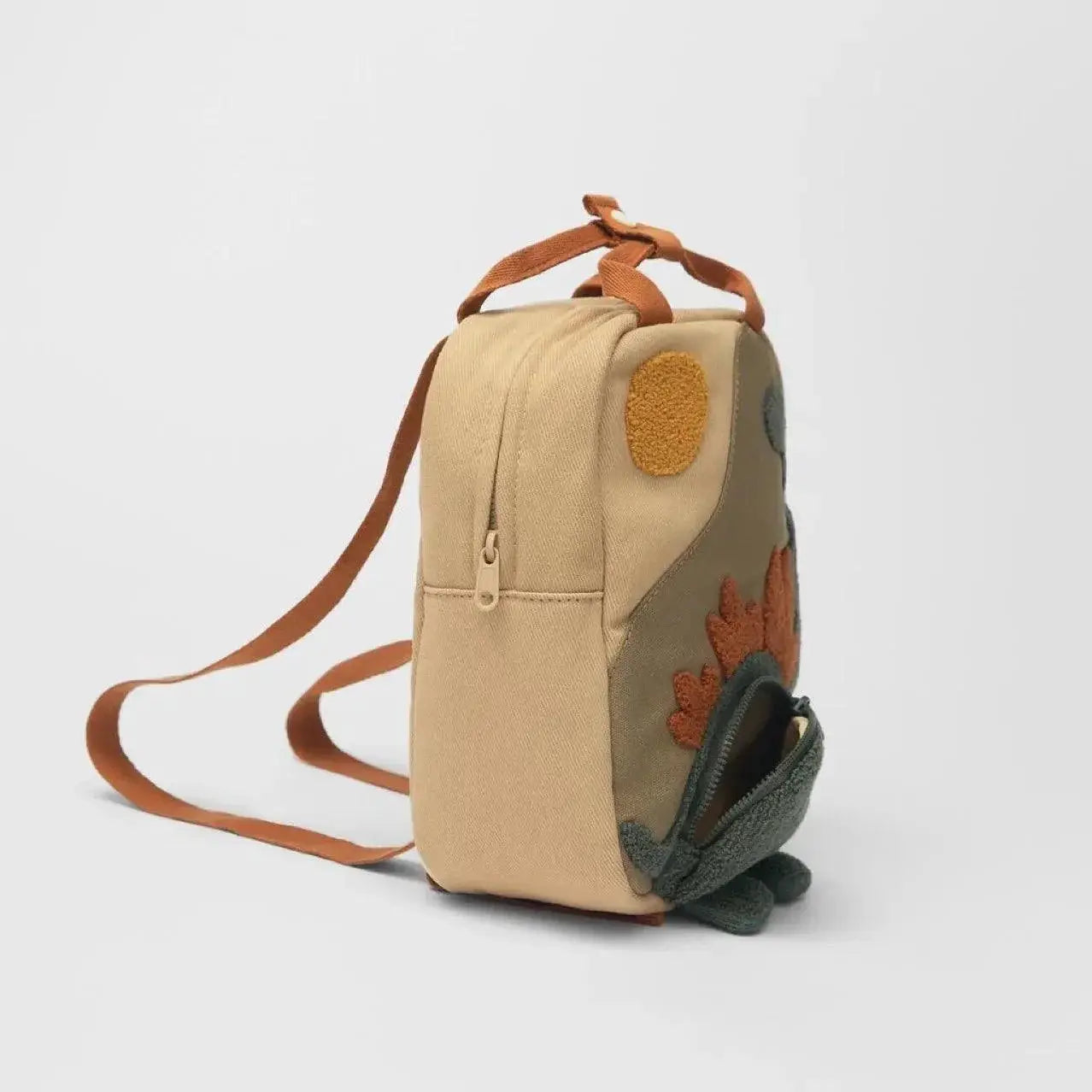 New Embroidery Sun Long Neck Dinosaur Backpack For Kids