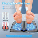 Rechargeable Electric Foot Massager Pad Electrostimulator Massage Mat EMS Muscle Massager Relax Feet Massage Fitness Massager
