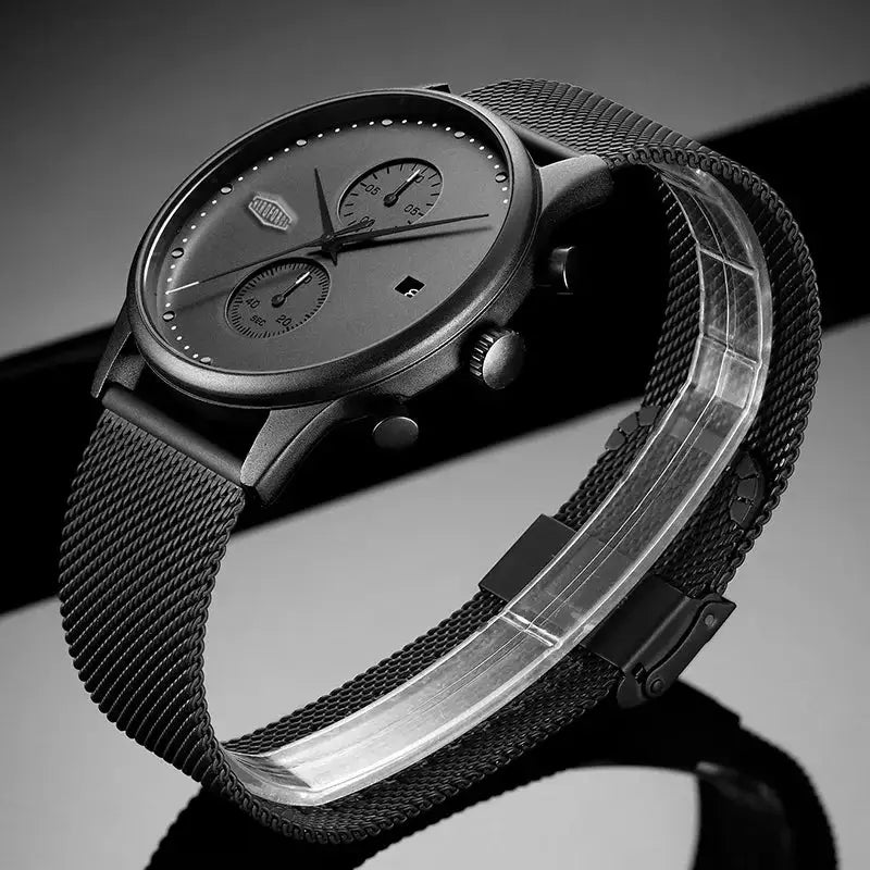 Premium Black Chronograph Watch — product image 6