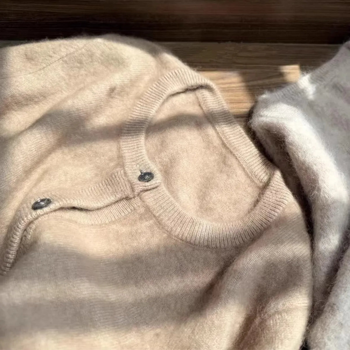 Knitted Wool Knit Cardigan