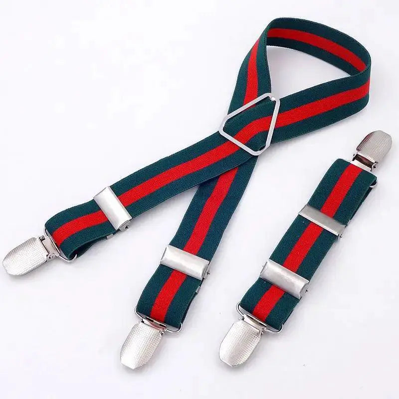 Rainbow Stripe Dog Diaper Suspenders For Pet Clothing