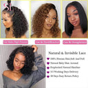 Breathable Curly Bob Wig for Women Daily