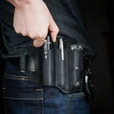 Tactical Leather Belt - Durable EDC Tool Holder