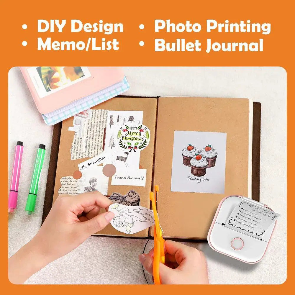 Phomemo T02 Bluetooth Thermal Printer for Compact Labeling