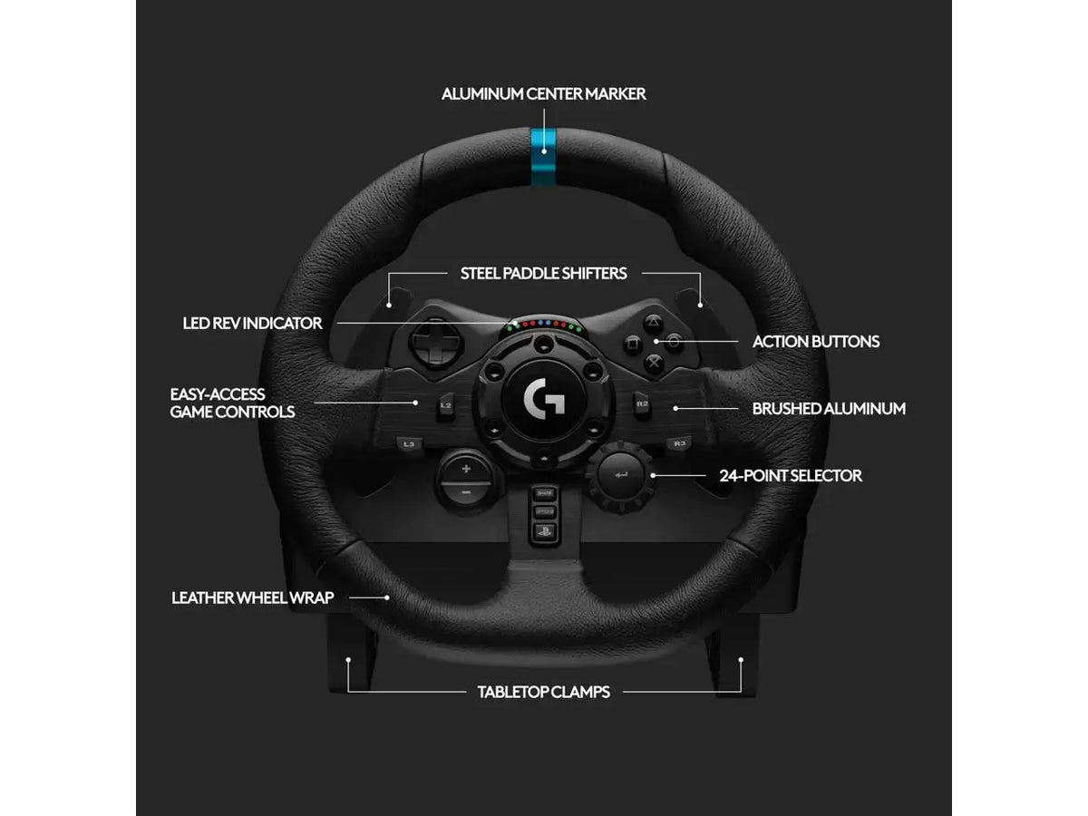 Logitech G923 Racing Wheel and Pedals for PS5, PS4 and PC
