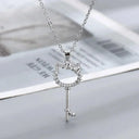 Hello Kitty Zircon Pendant Sparkling Elegance Jewelry