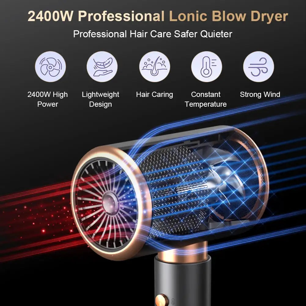 Blue Light Negative Ion Hair Blow Dryer — product image 2