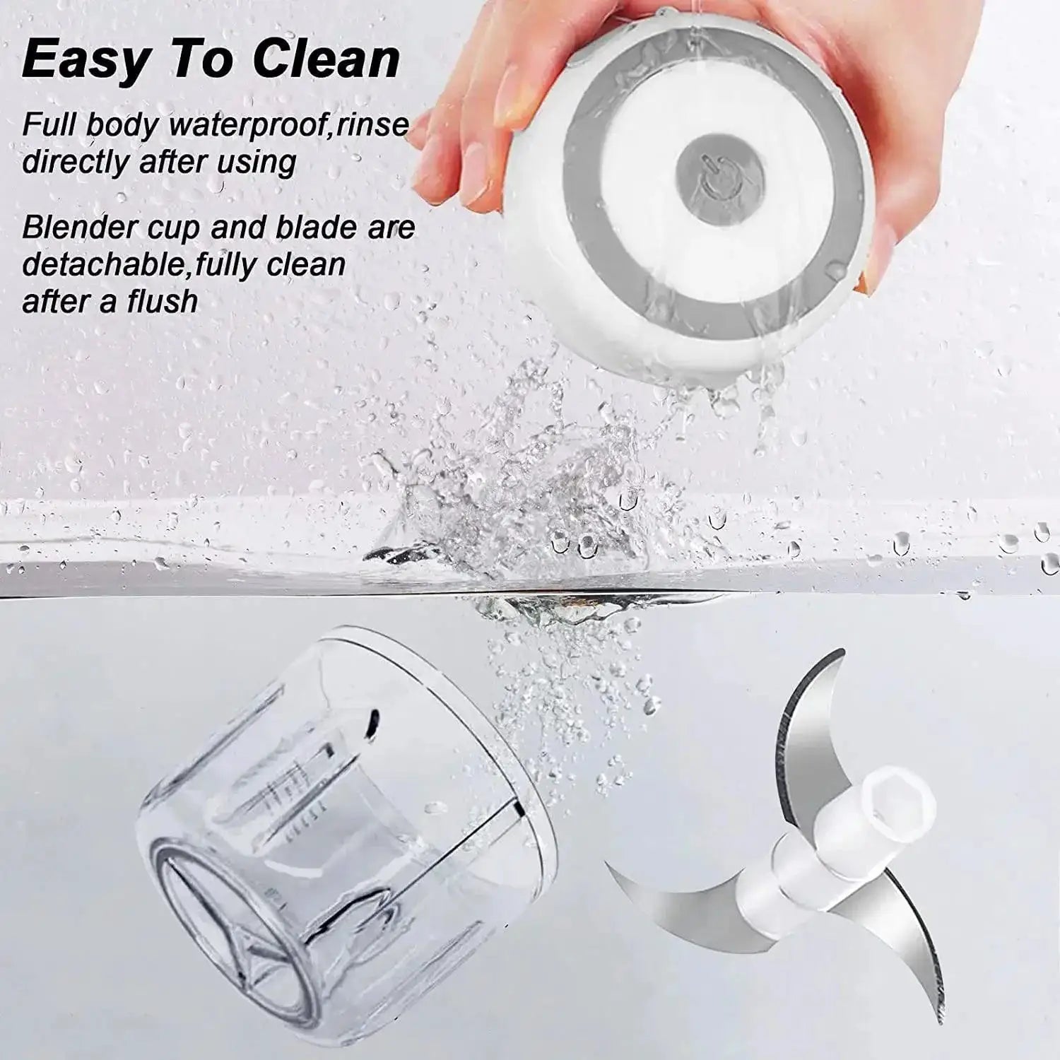 Electric Kitchen Food Chopper Mini Garlic Masher USB Grinder