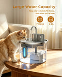 Cordless Stainless Steel Cat Water Fountain