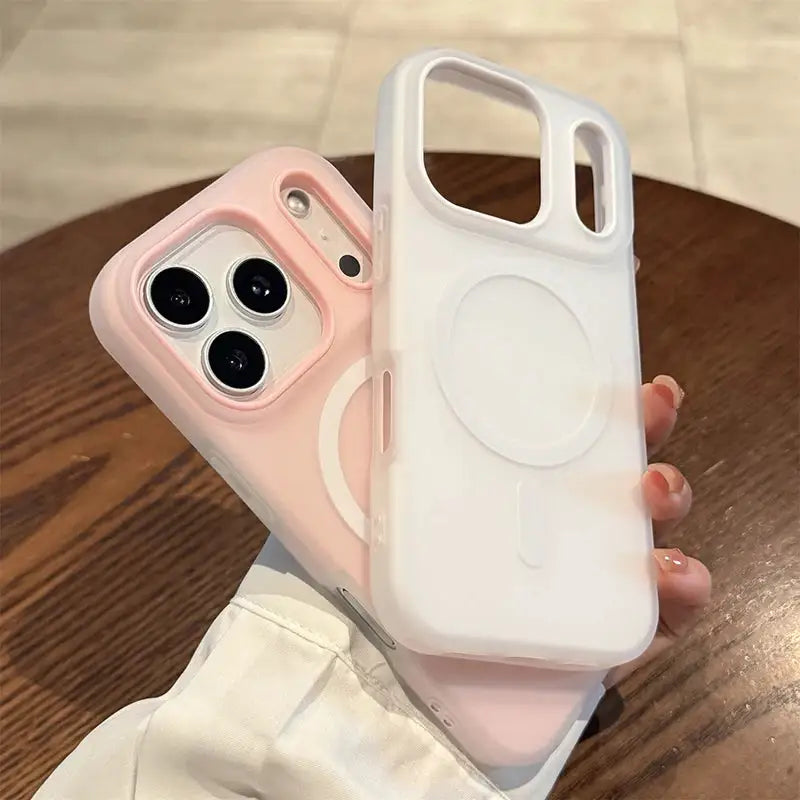 Luxury Candy Color 2 IN 1 Magnetic Case For iPhone 18 17 Air 16 15 14 13 12 11 Pro Max Plus For Magsafe Wireless Charge Cover