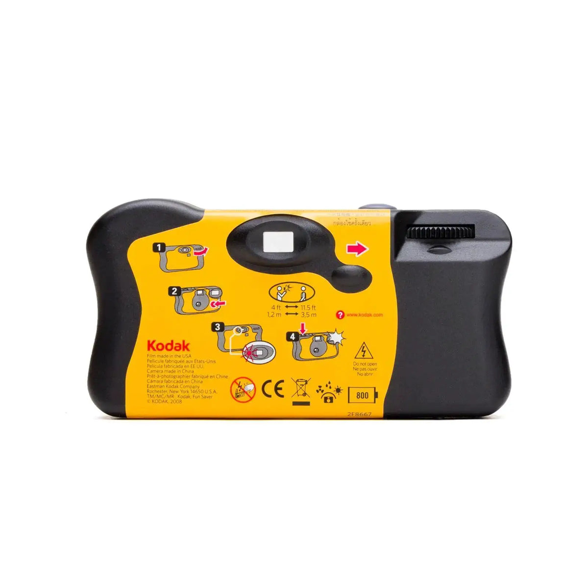 New 1-5 Pcs Original Kodak FunSaver Single Use Camera With Flash Disposable Point-and-Point Film Cameras 27 Exposures 39 Sheets