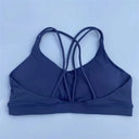 Breathable Nylon Spandex Sport Bra With Chest Pad