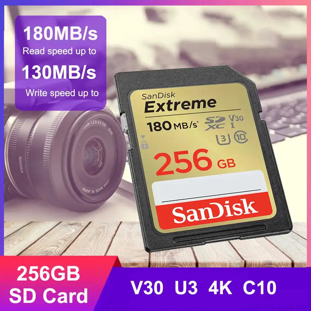 SanDisk SD Card - High Speed For Camera - SD-XVV-256GB United States product image