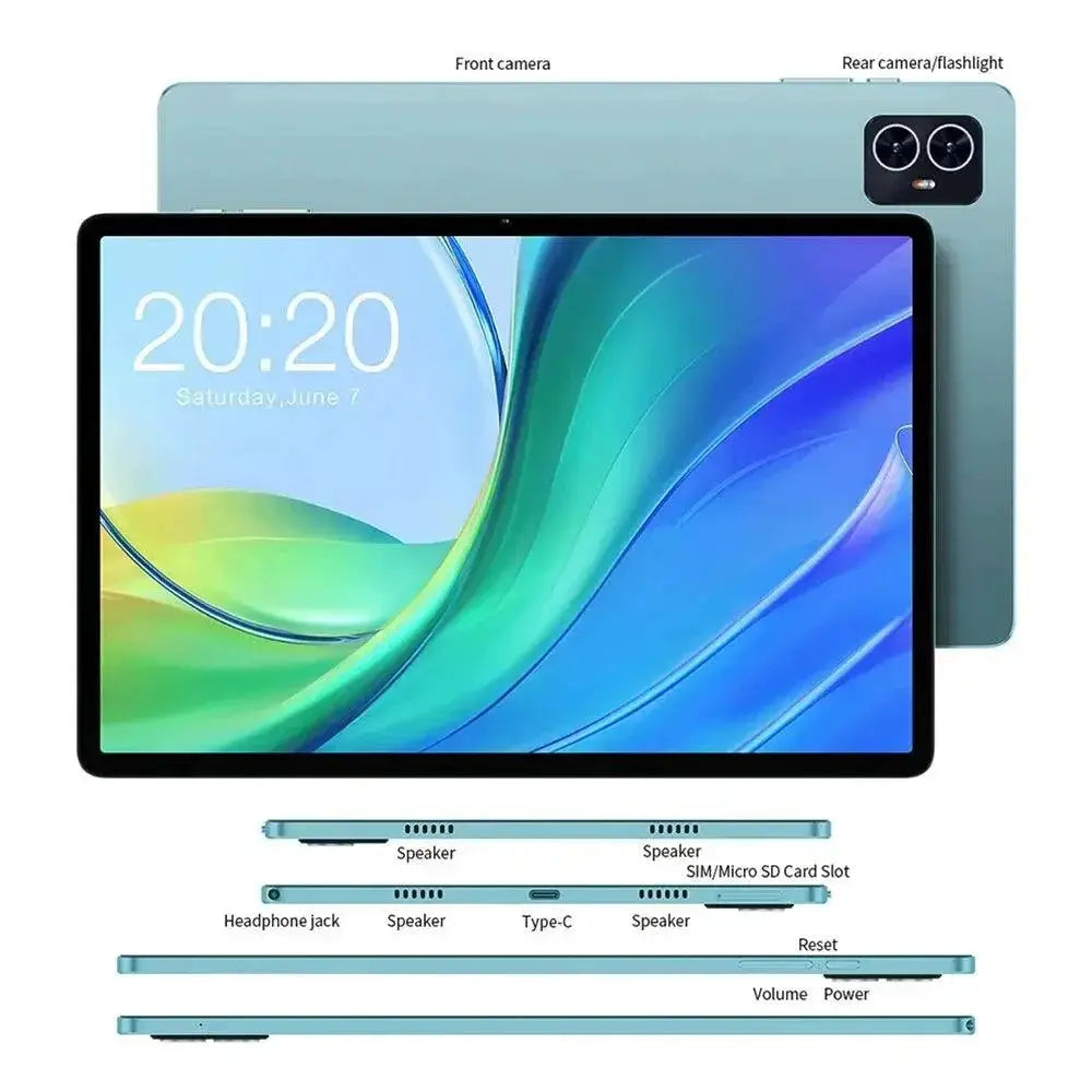 M50 10.1 Inch Android 14 Tablet 8 Core 6GB RAM Device
