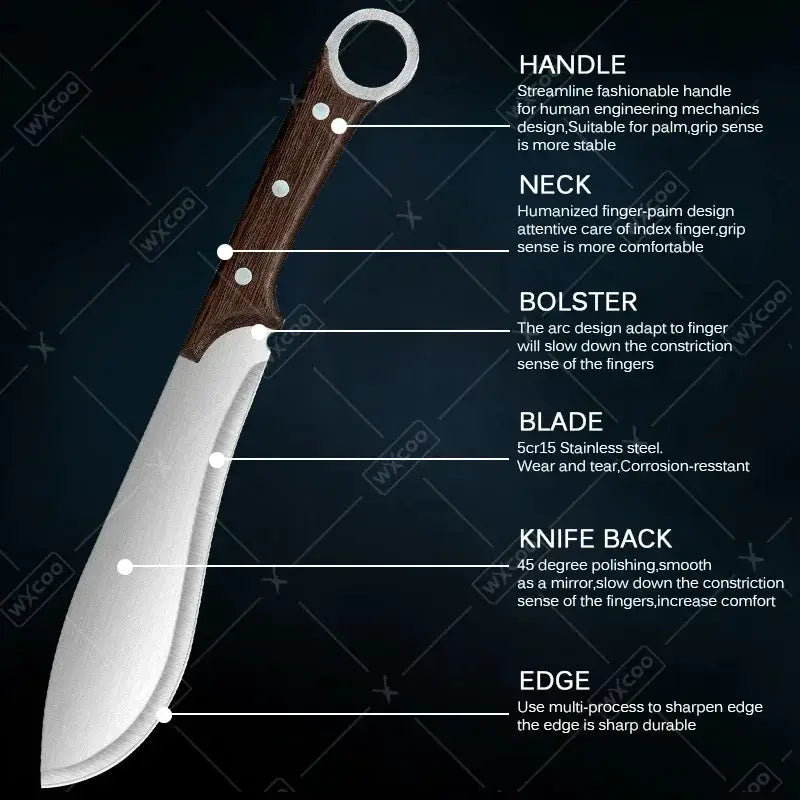 Wxcoo Hand Forged High Carbon Boning Cleaver Knife Set