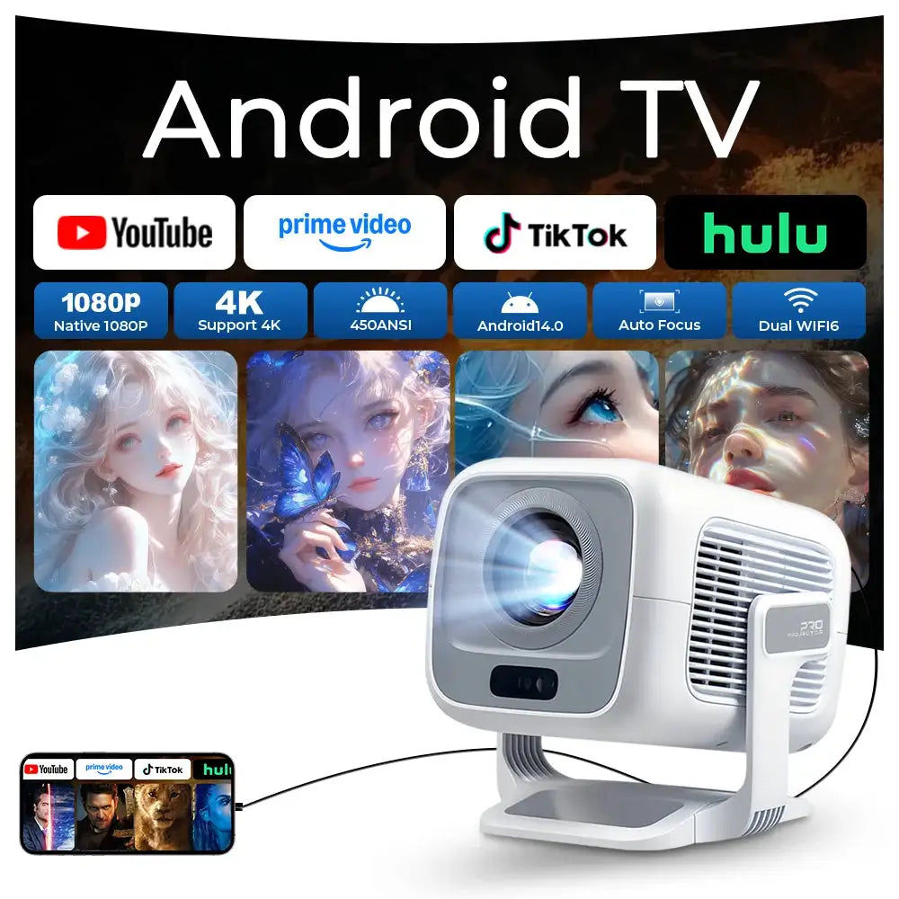 Auto Focus Projector Native , Android Video Decoding, Portable — product view 1