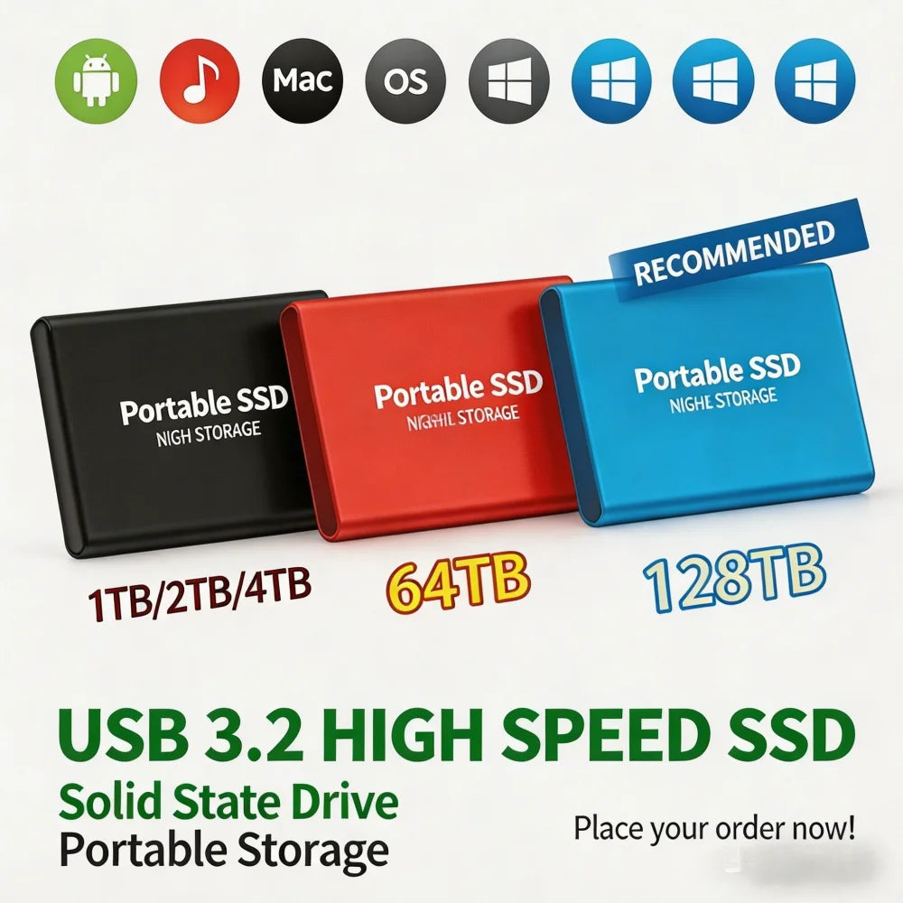 USB-C Laptop Solid State Storage