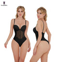 Plus Size Strap Bodysuit Corset - Seamless Shapewear