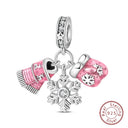 Sterling Silver Christmas Charm Santa