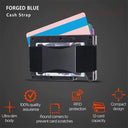 Bright Matte Mens Slim Minimalist RFID Cash Clip Wallet
