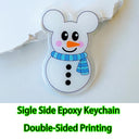 Custom Acrylic Keychain with Personalized Holographic Charm