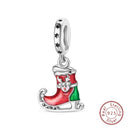 Sterling Silver Christmas Charm Santa
