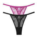 Mesh Elegance Thong Panties Stylish Intimates Set for Women