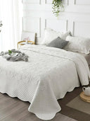 1/3pc Luxury Euro Style Bedspread Cotton Filling Summer Blanket