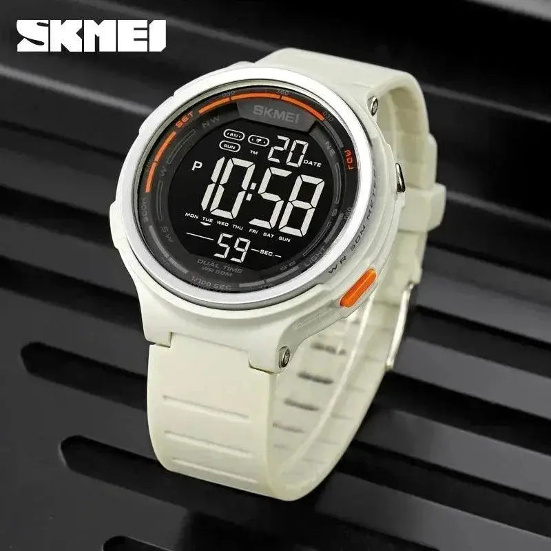 SKMEI Mens LED Sports Watch Versatile Waterproof Timer