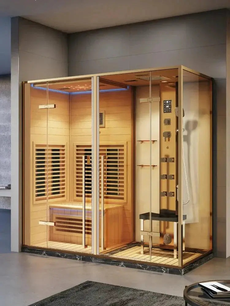 Compact Luxury Home Sauna and Steam Room for Limited Spaces