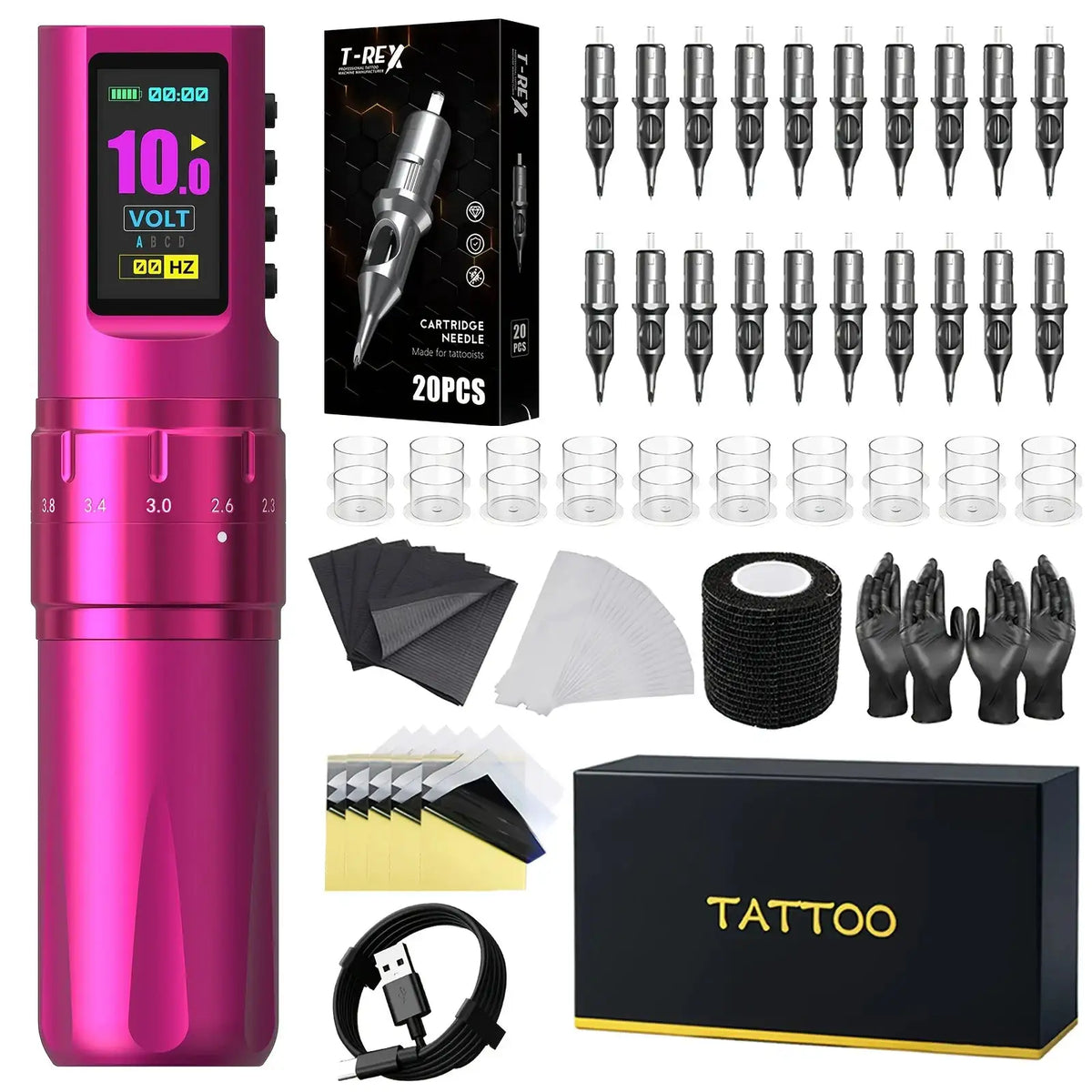 XNET PYRO Rotating Tattoo Pen Set