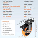 Secure Lock Swivel Plate Caster