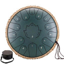 Hluru 13 Inch 15 Notes Steel Tongue Drum Glucophone C Tone